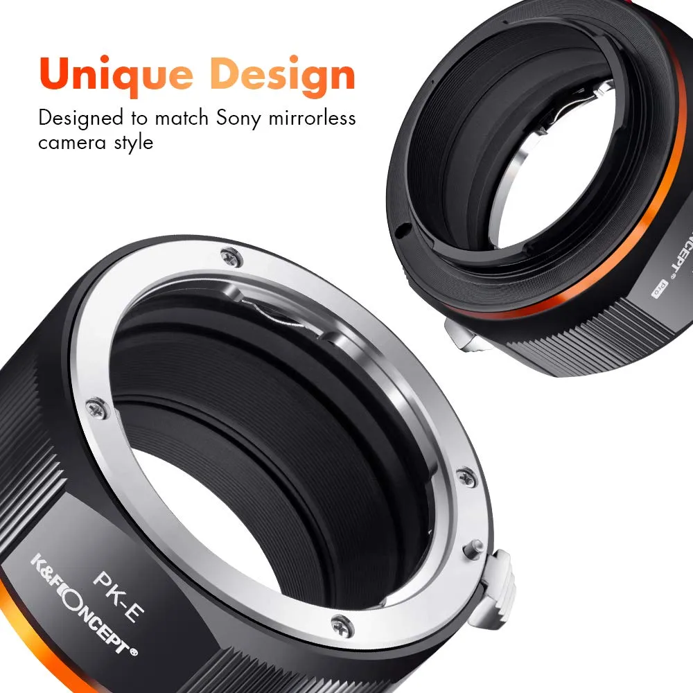 K&F Concept Adattatore Obiettivi PK su Sony E Manuale