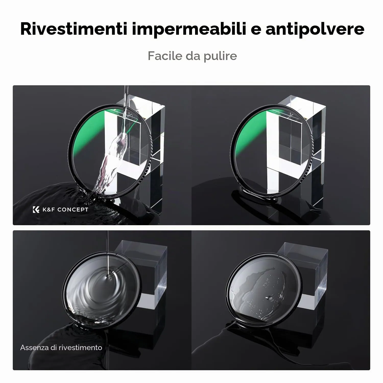 K&F Concept Nano-Dazzle filtro UV 67mm protezione 24 strati