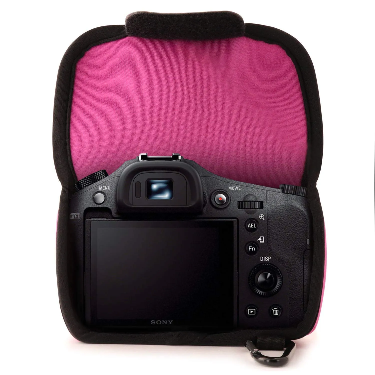 MegaGear MG732 custodia neoprene Sony RX10 rosa su misura