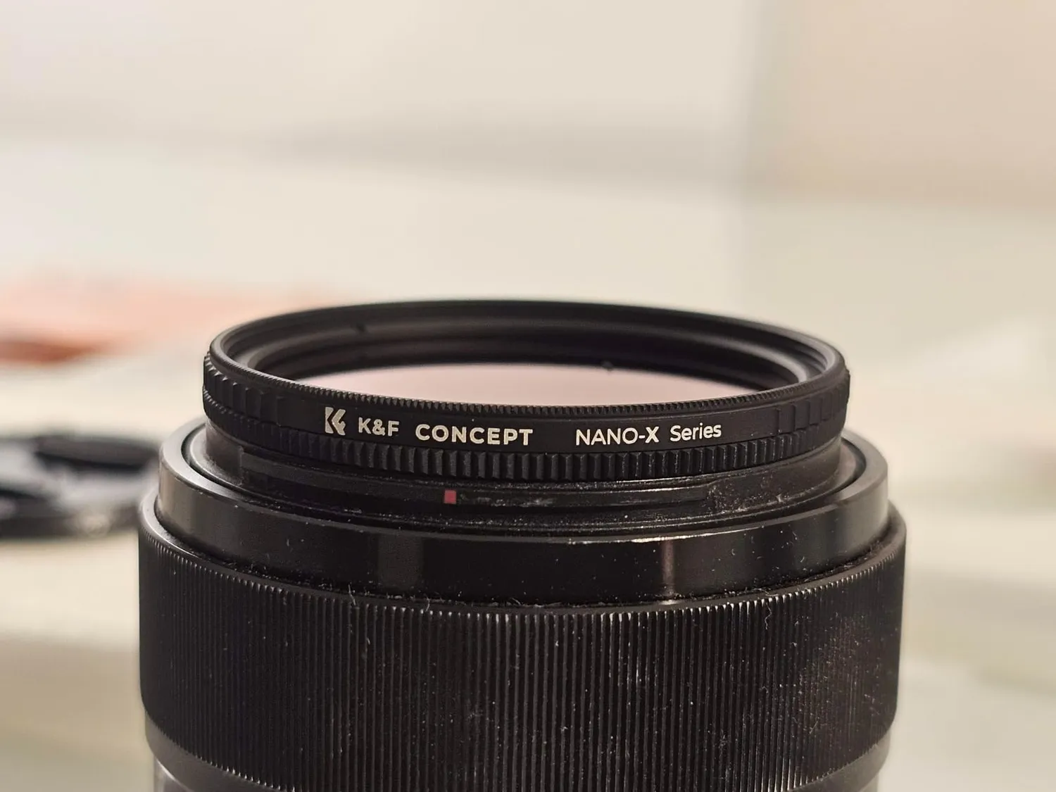 K&F Concept Nano-Xcel Kit Filtri UV+CPL 82mm con Tappi