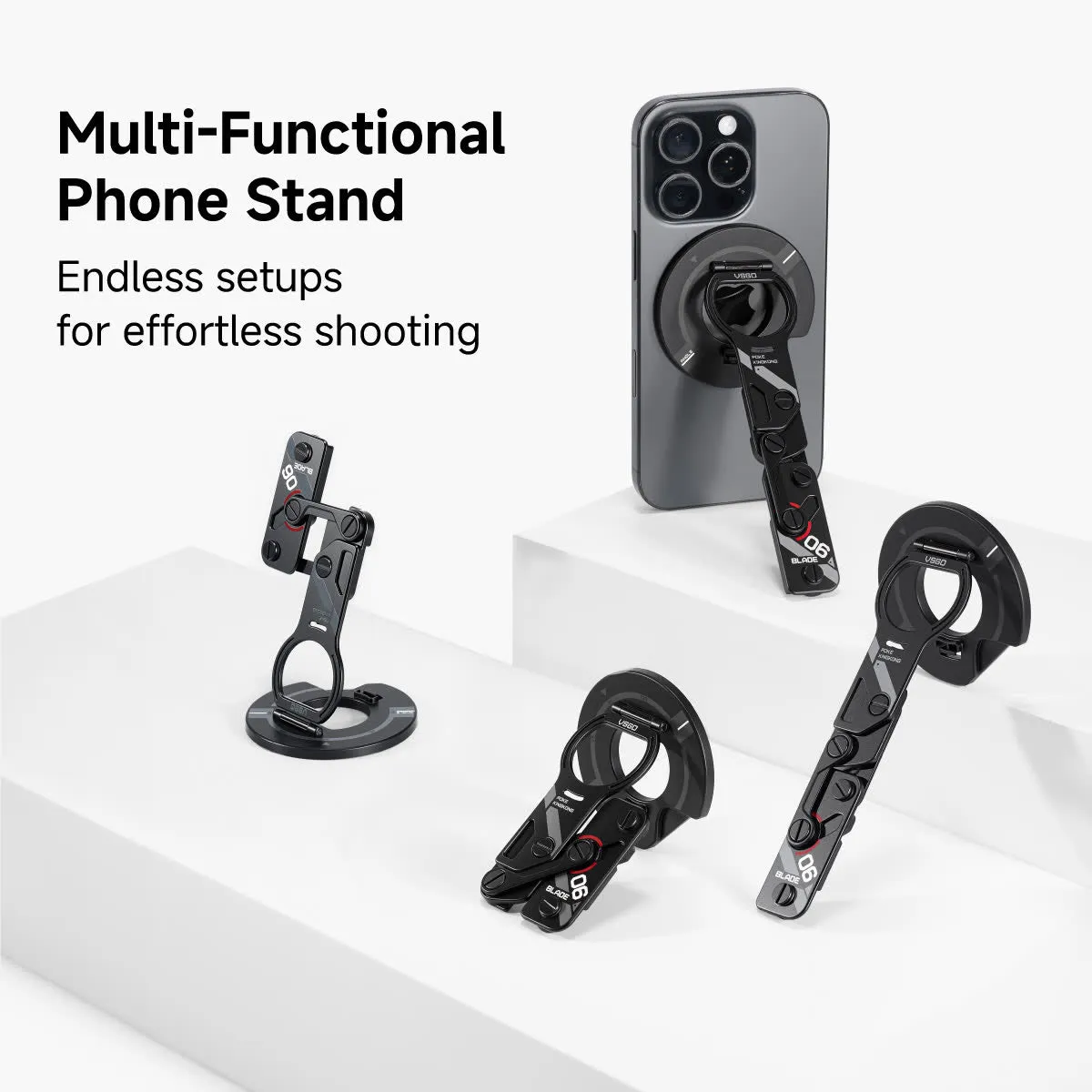 VSGO supporto magnetico telefono nero ultrasottile 7 mm