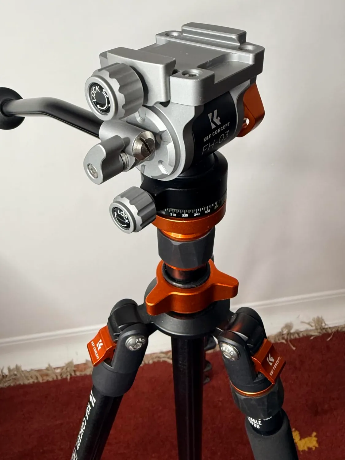 K&F Concept Treppiede 202 Cm Testa Idraulica 5 Kg Monopiede