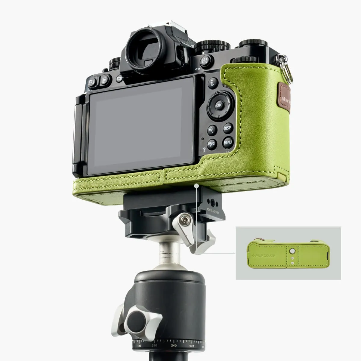 VSGO Black Snipe Nikon ZF custodia pelle grigia