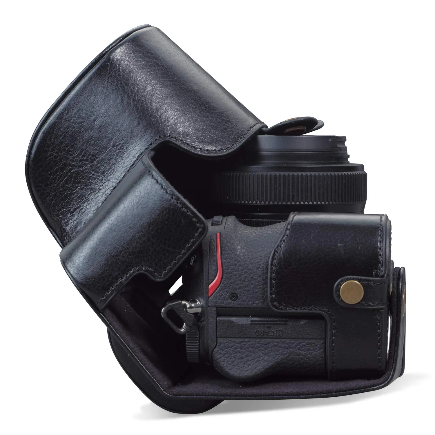 MegaGear Nikon Z5 custodia fotocamera pelle vera nera