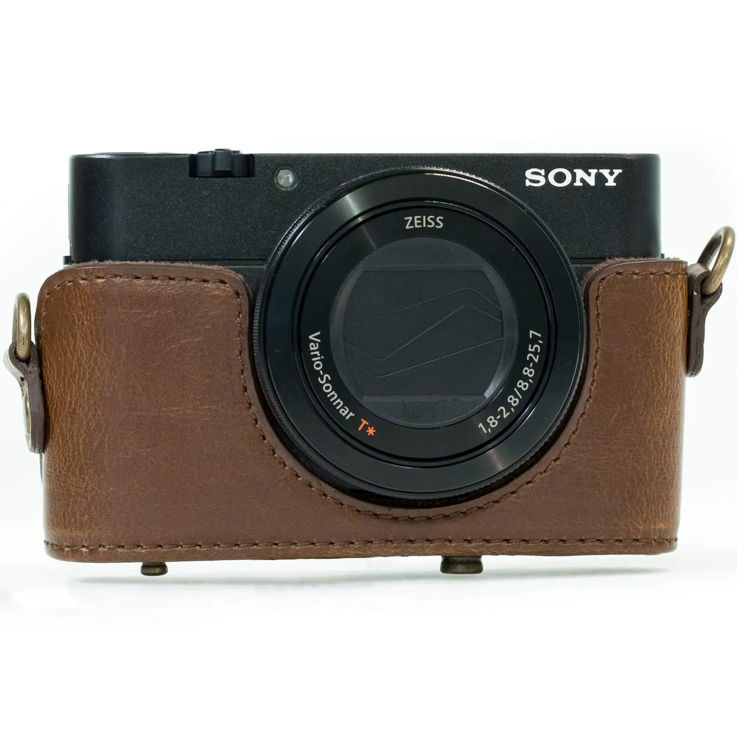 MegaGear Ever Ready custodia pelle Sony RX100 IV marrone scuro