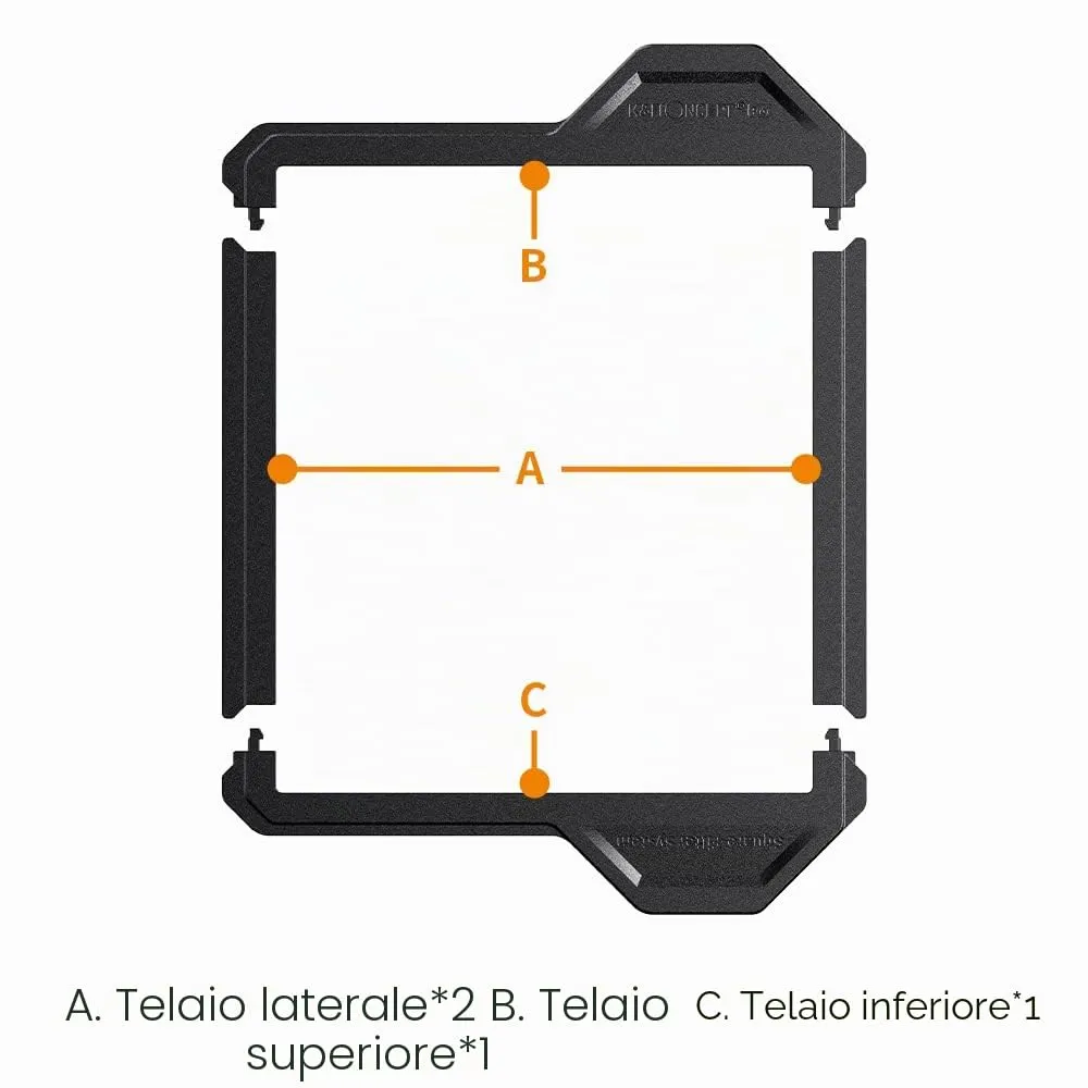 K&F Concept Nano X-Pro telaio protezione filtro 100x100mm