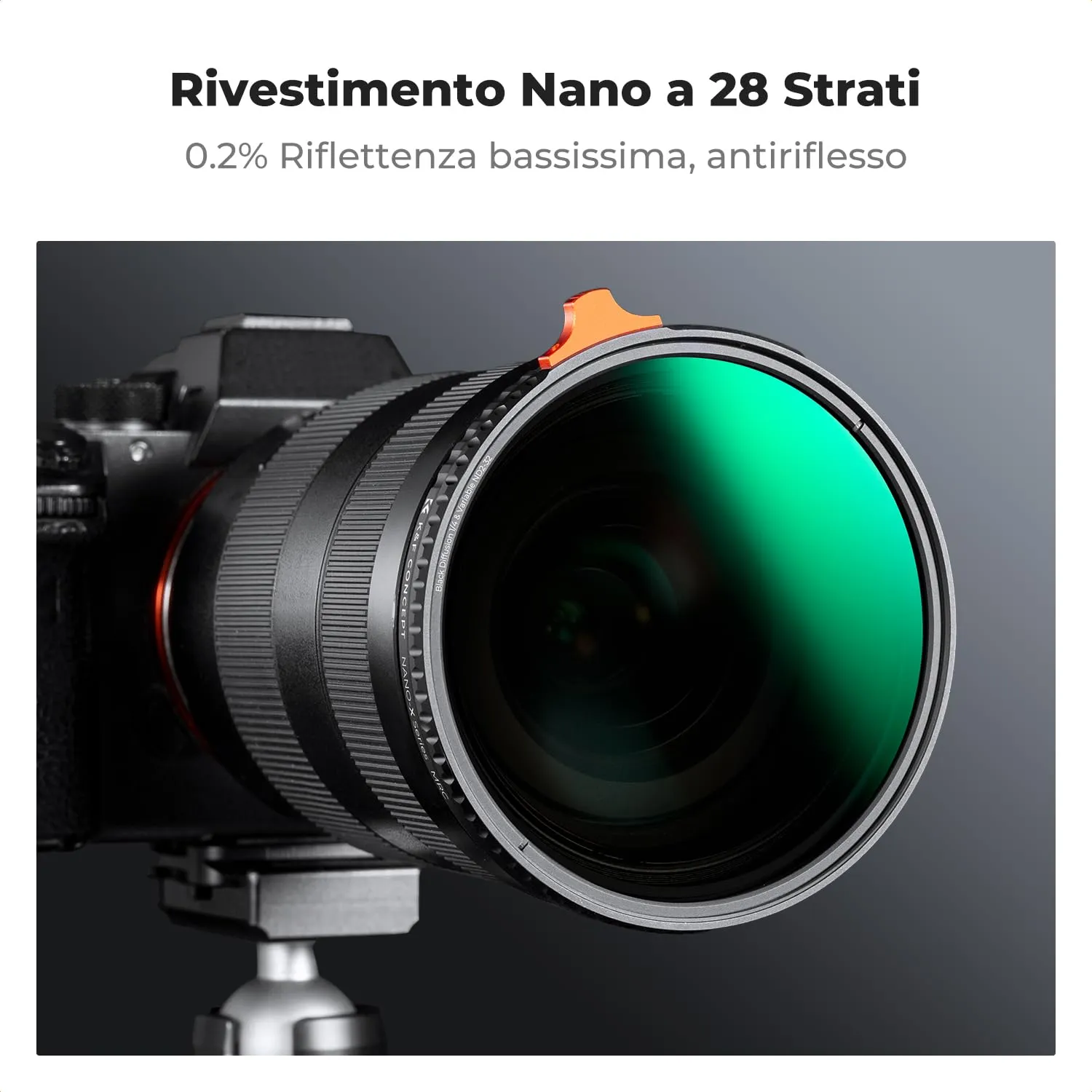 K&F Concept Nano-Xcel filtro ND2-32 Black Mist 82mm