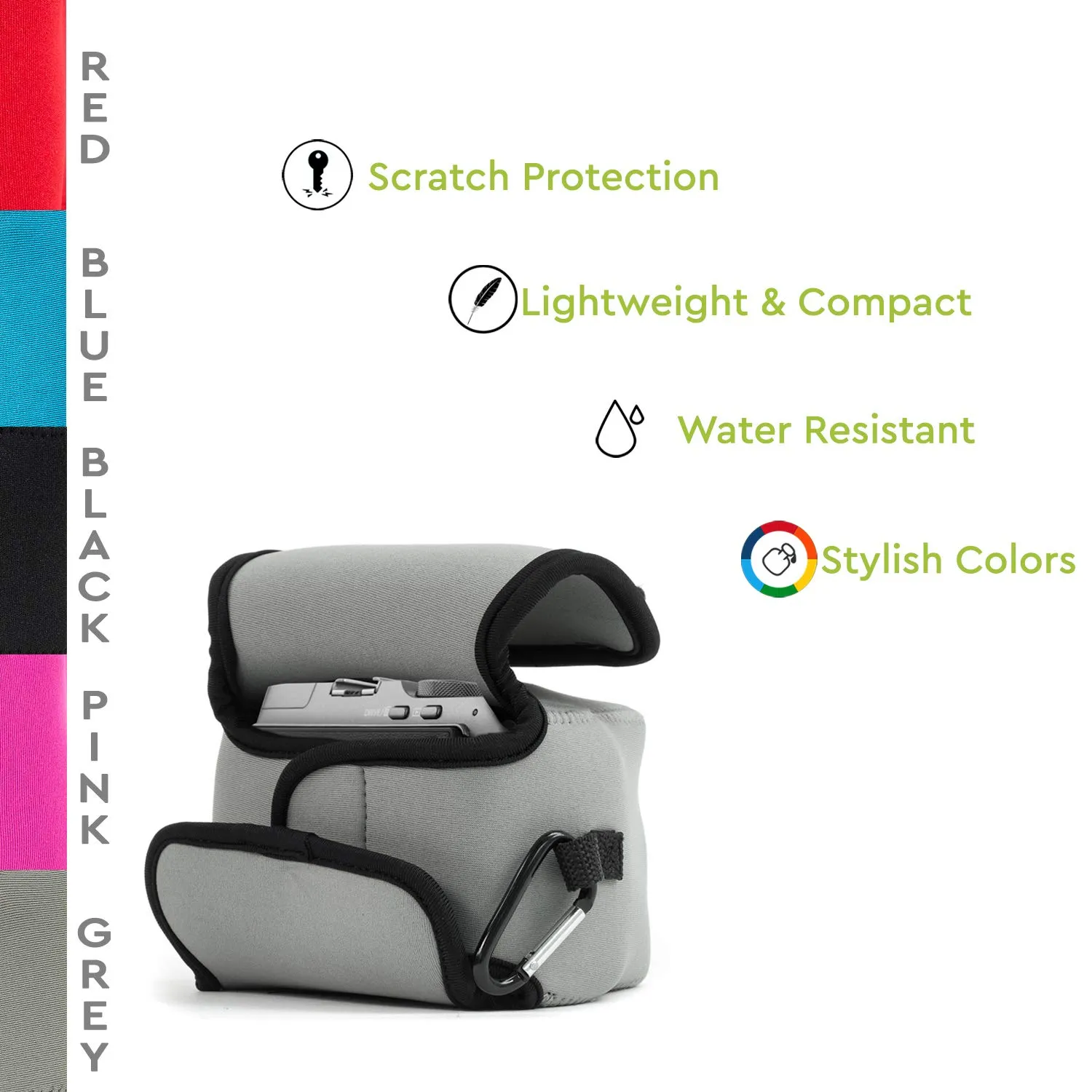 MegaGear MG1775 Custodia Fujifilm X-A7 neoprene grigia