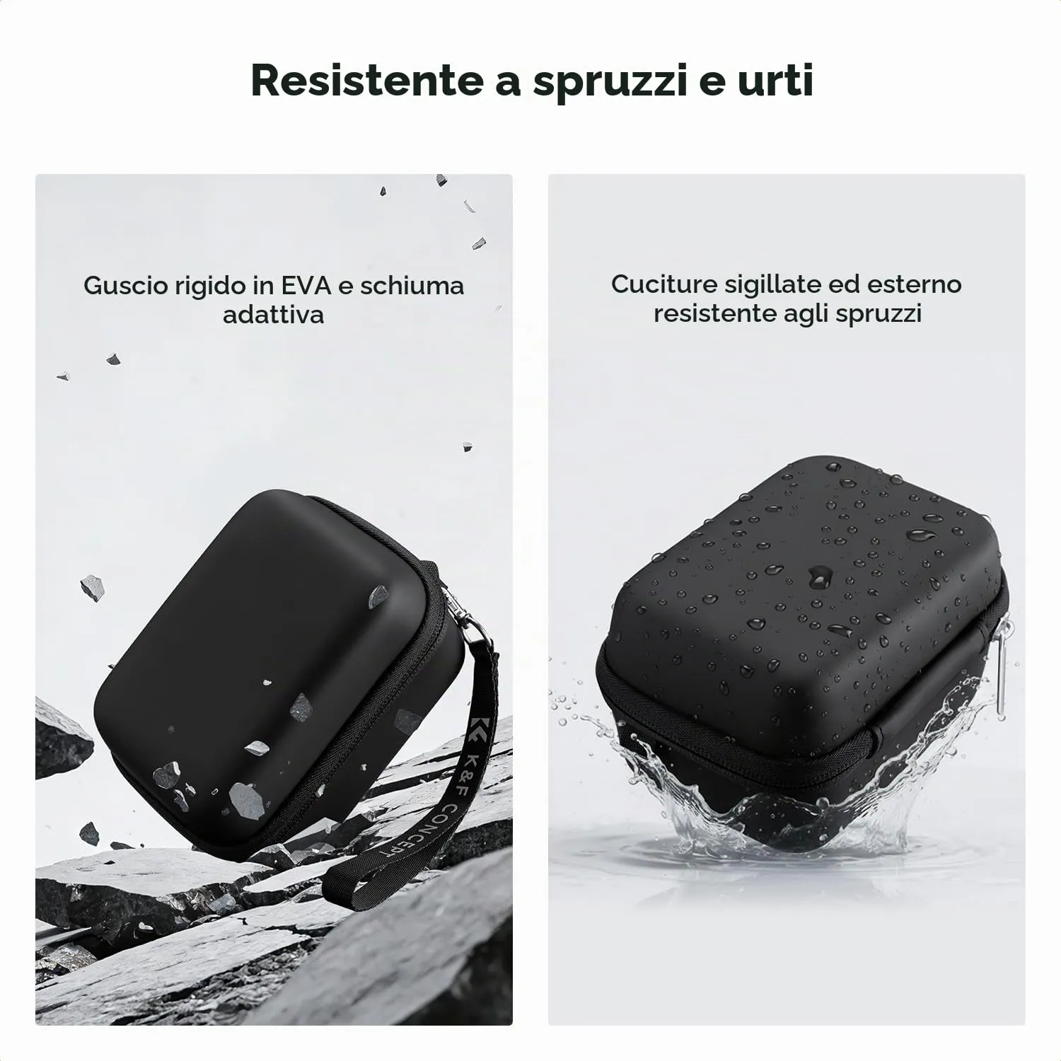 K&F Concept Custodia Fotocamera M Nero Compatta EVA