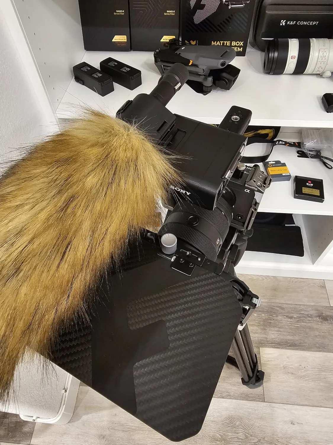 K&F Concept Mini Matte Box paraluce con filtro ND32