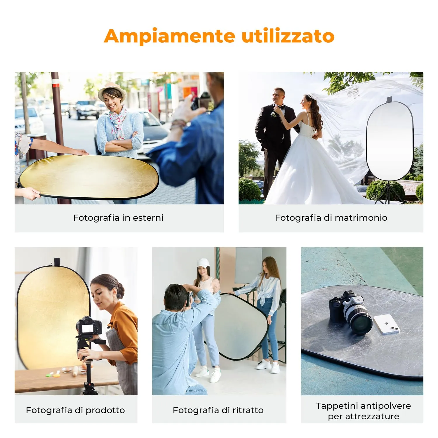 K&F Concept riflettore fotografico 5in1 100x150cm