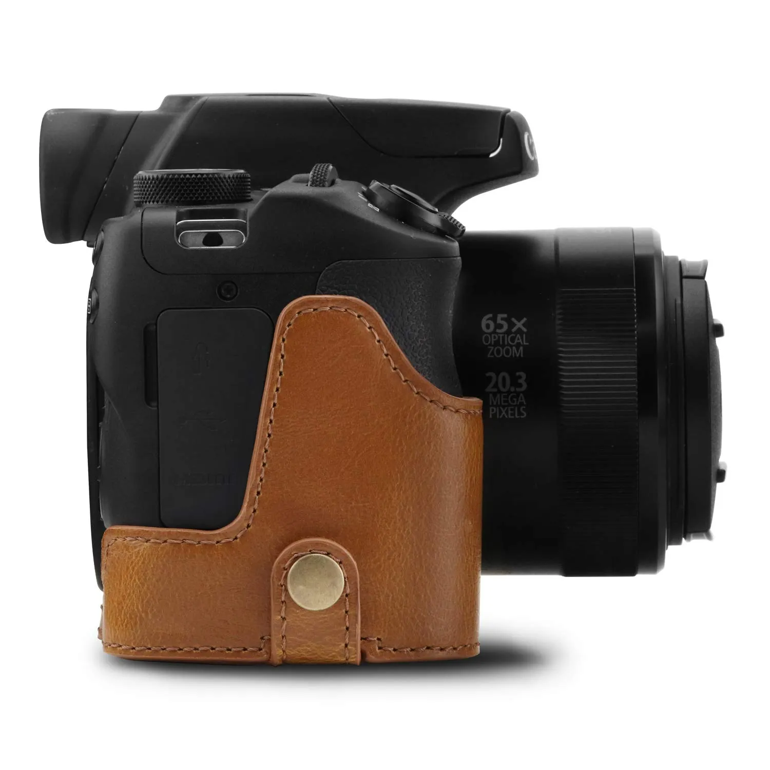 MegaGear Ever Ready SX70 HS custodia mezza ecopelle Canon