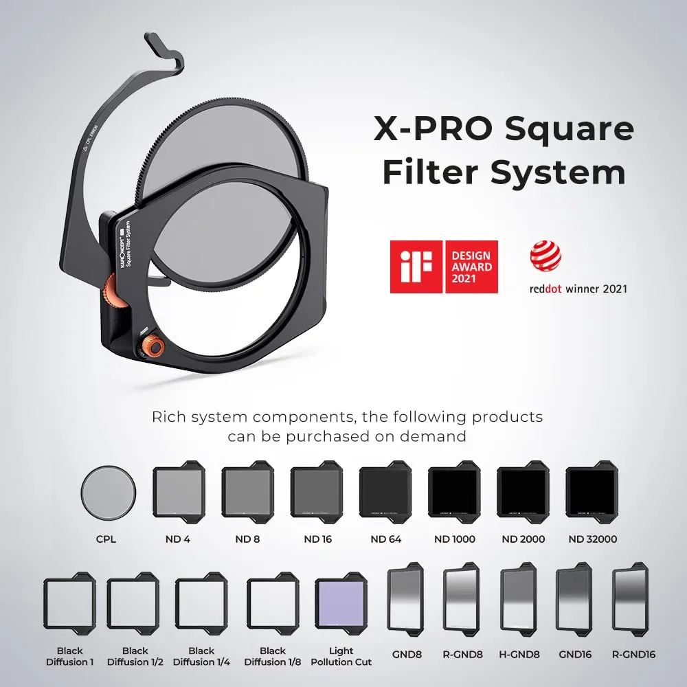 K&F Concept Nano-Xcel PRO ND1000 filtro 100x100 10 stop