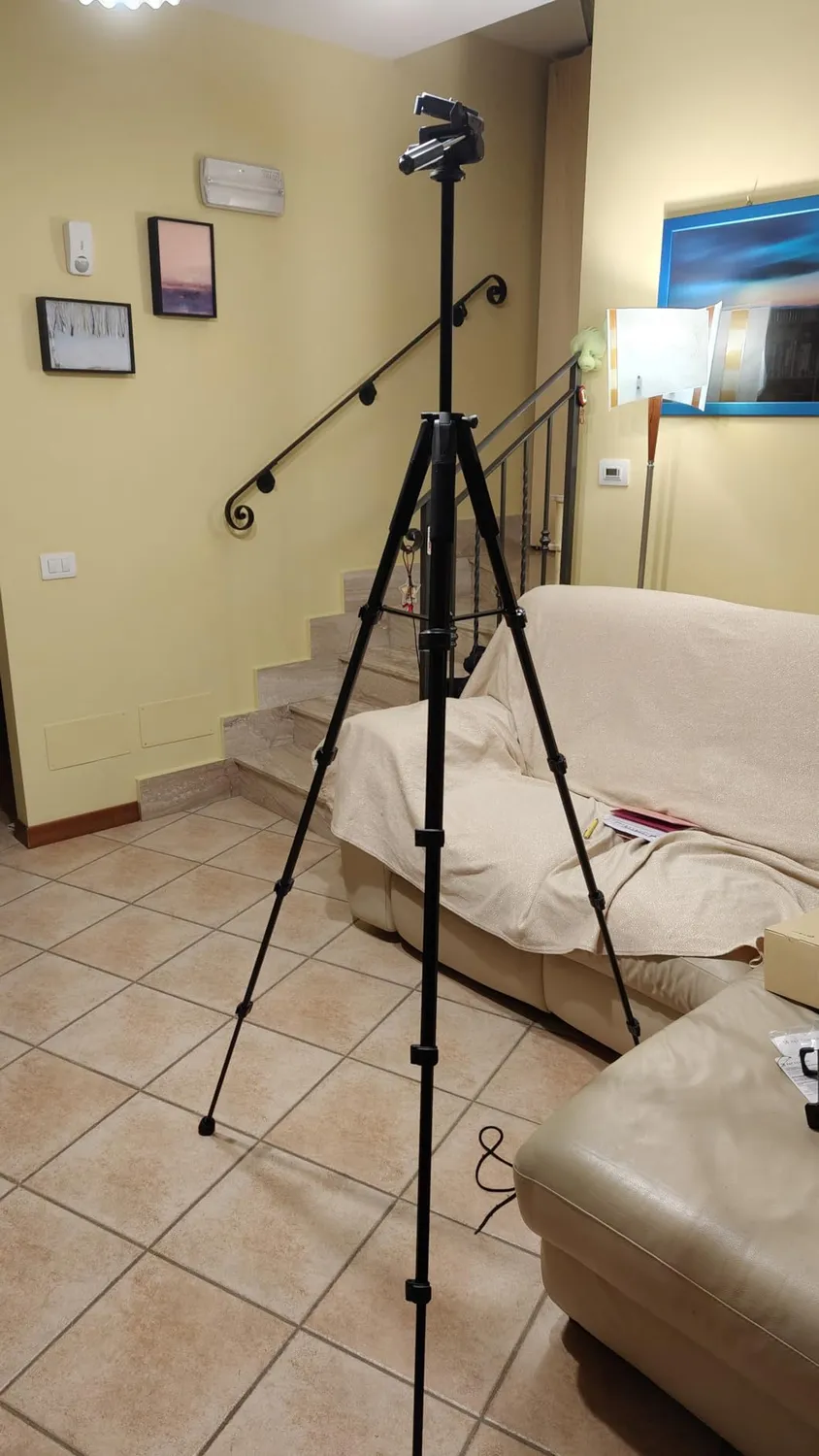K&F Concept Treppiede Fotocamera 190 cm Nero 4 kg Alluminio