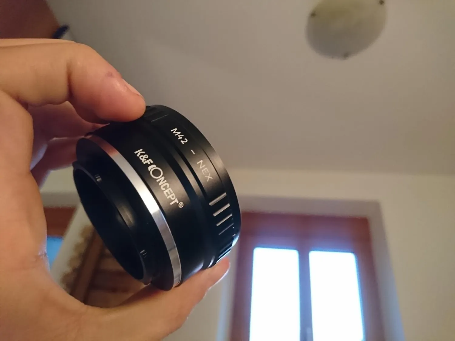 K&F Concept anello adattatore M42-NEX Sony E-mount alluminio