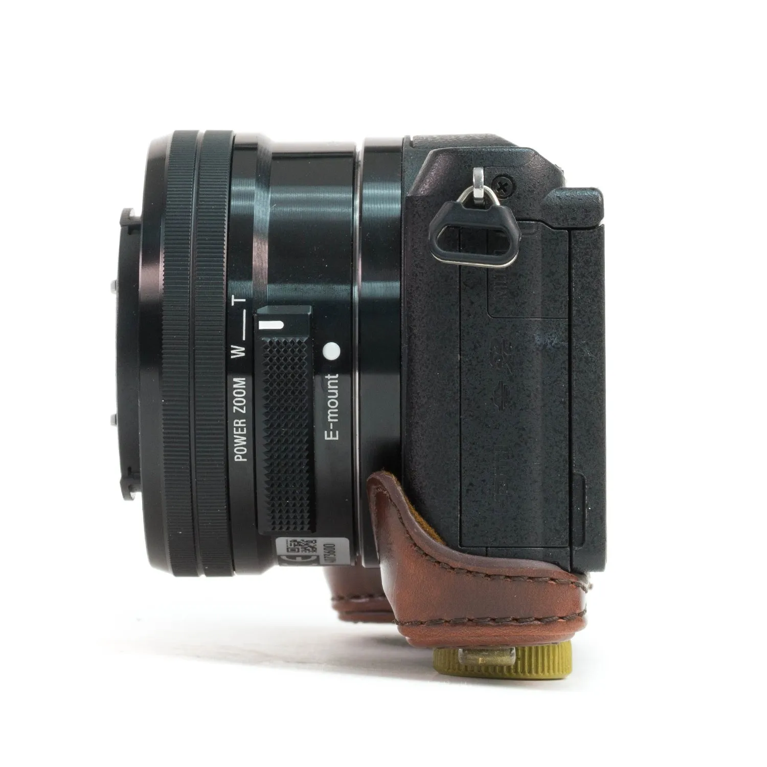 MegaGear NEX-3N custodia pelle 16-50mm marrone scuro