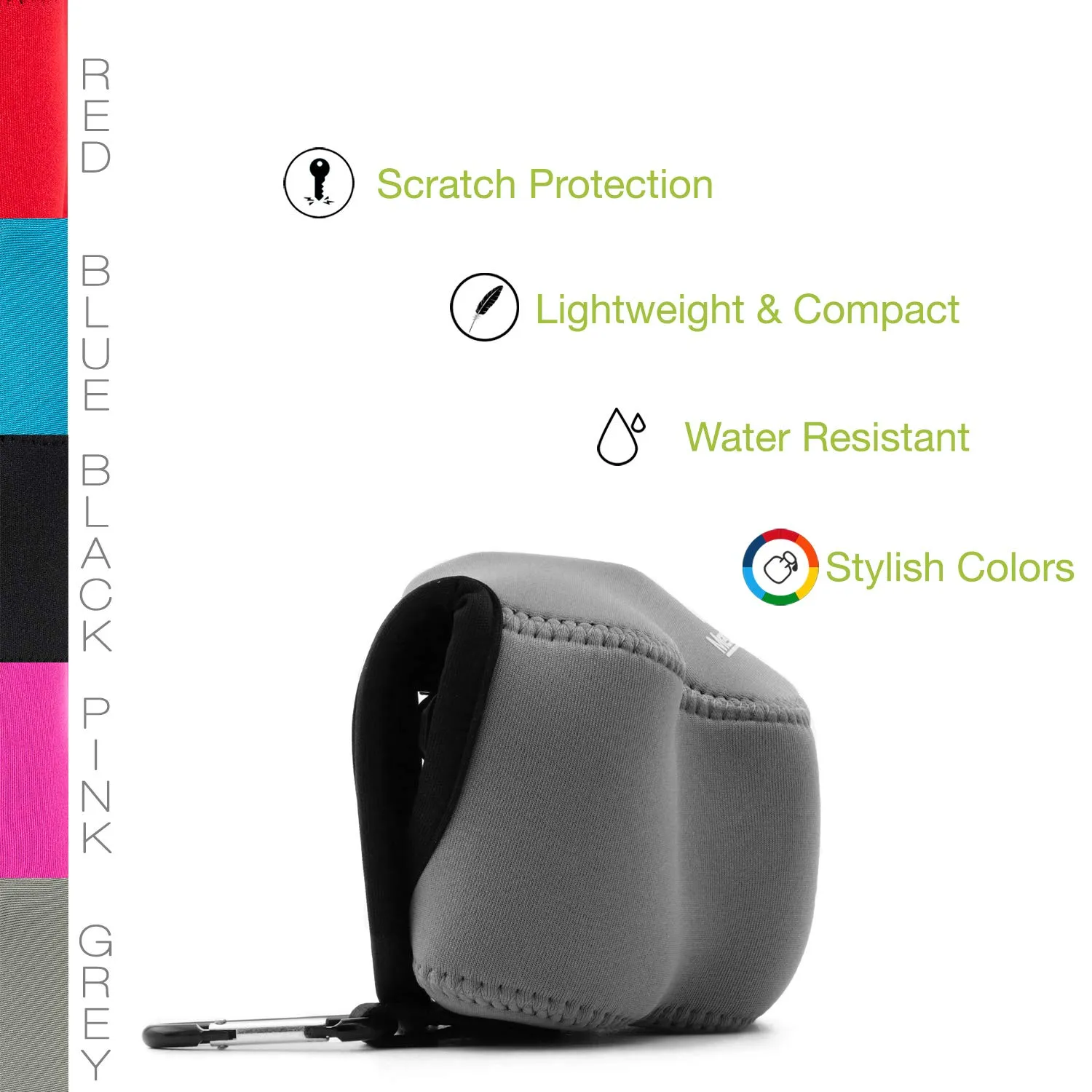 MegaGear MG1357 Olympus E-M10 custodia neoprene grigio