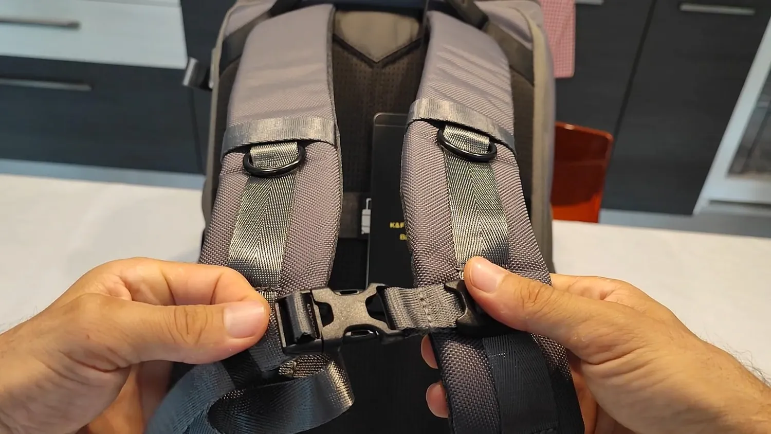 K&F Concept zaino fotografico 25L grigio impermeabile
