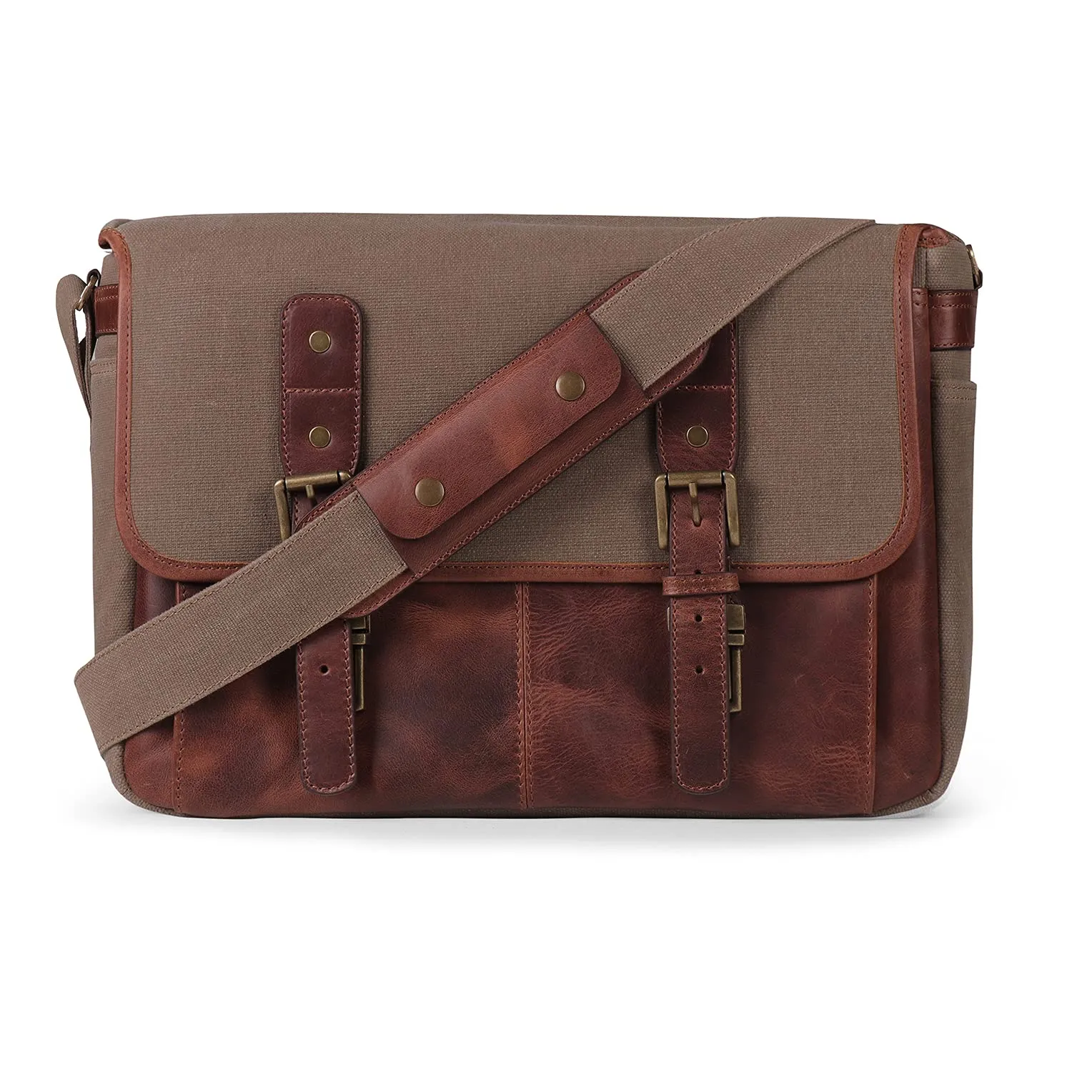 MegaGear borsa messenger fotografica tracolla marrone