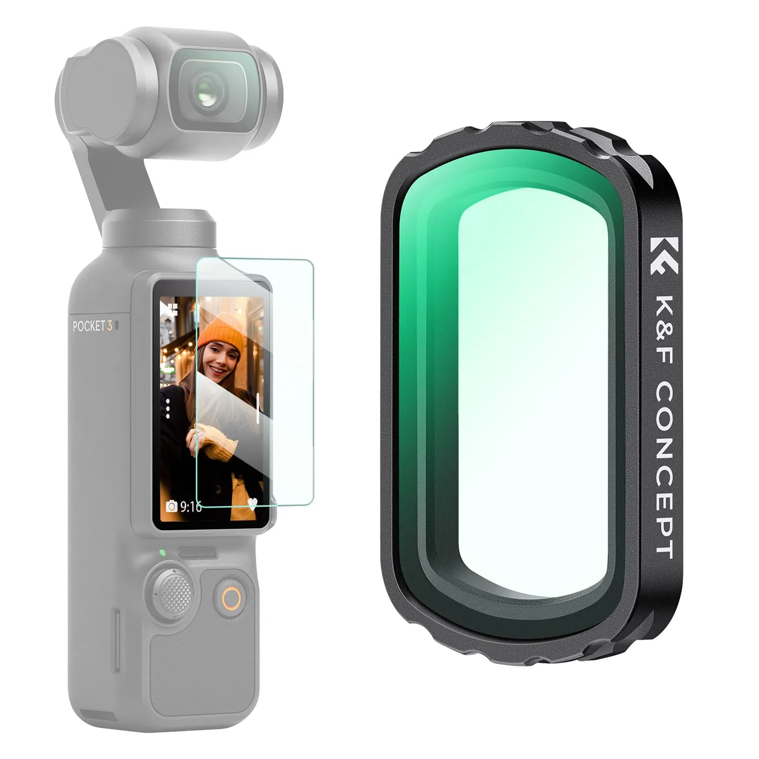 K&F Concept Obiettivo Grandangolare Magnetico Osmo Pocket 3/4 112°