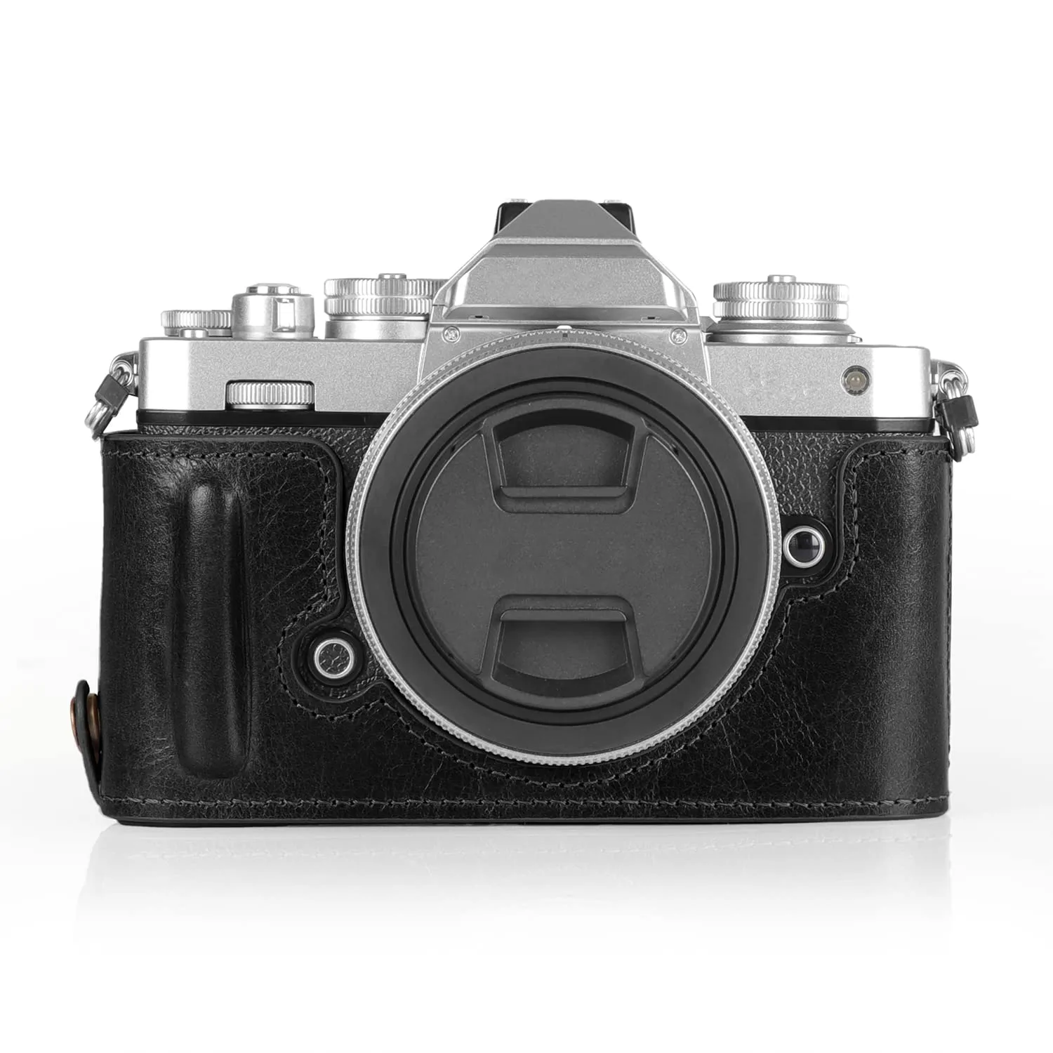 MegaGear Ever Ready Mezza Custodia Pelle Nikon Z fc Nero