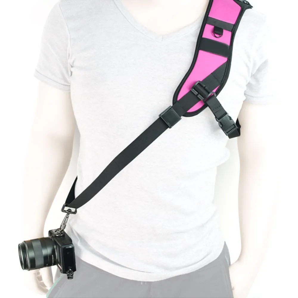 MegaGear tracolla neoprene spalla singola DSLR rosa