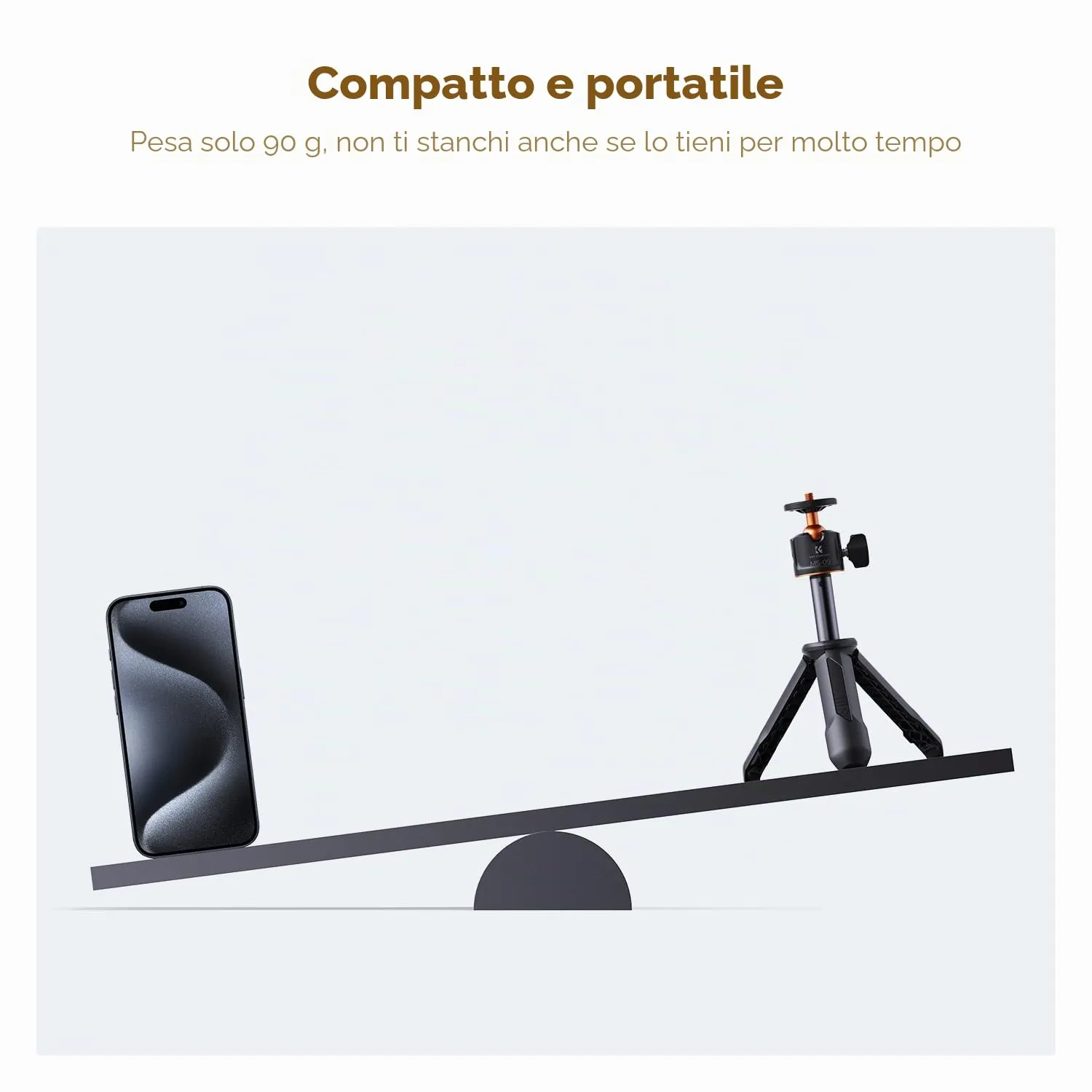 K&F Concept bastone selfie mini treppiede 34cm bluetooth