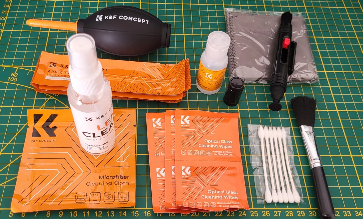 K&F Concept kit pulizia fotocamera 25 in 1 APS-C