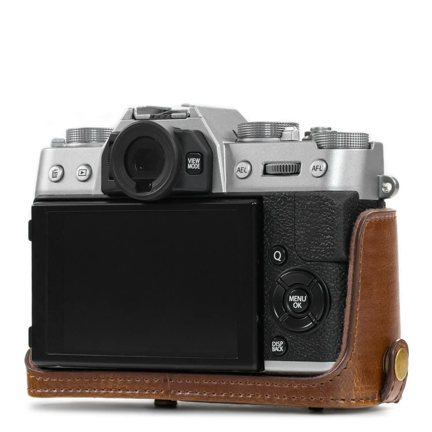 MegaGear Fujifilm X-T30 X-T20 X-T10 custodia marrone scuro