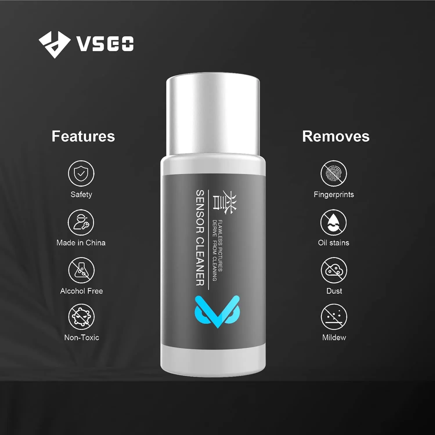 VSGO VS-S01E kit pulizia sensore 4/3 7-in-1 senza alcol