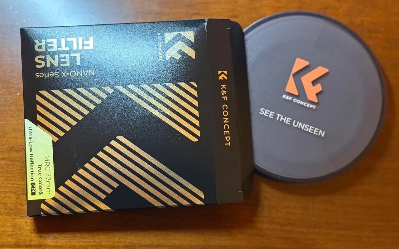 K&F Concept Nano-Xcel Filtro CPL True Color 82mm Bassa Riflessione