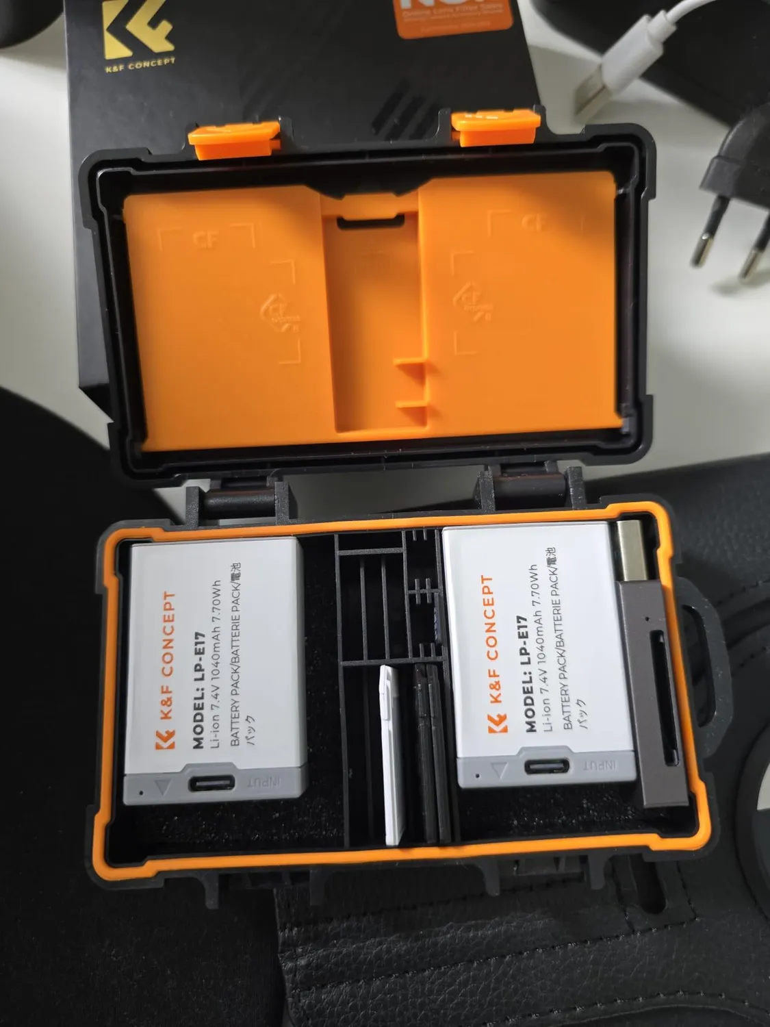 K&F Concept Custodia Batterie Schede SD TF XQD Impermeabile