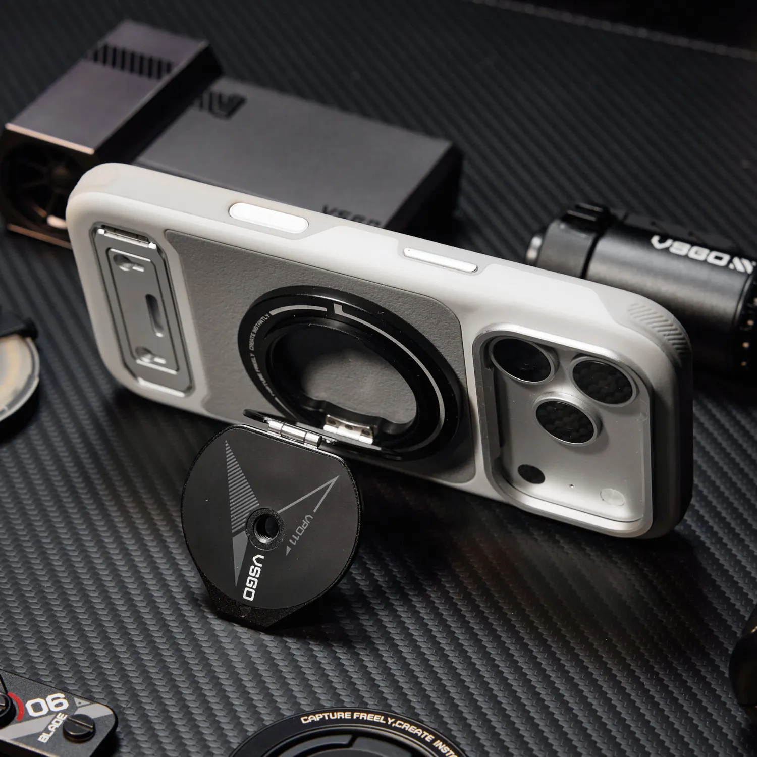 VSGO Black Snipe VP011 supporto magnetico bilaterale