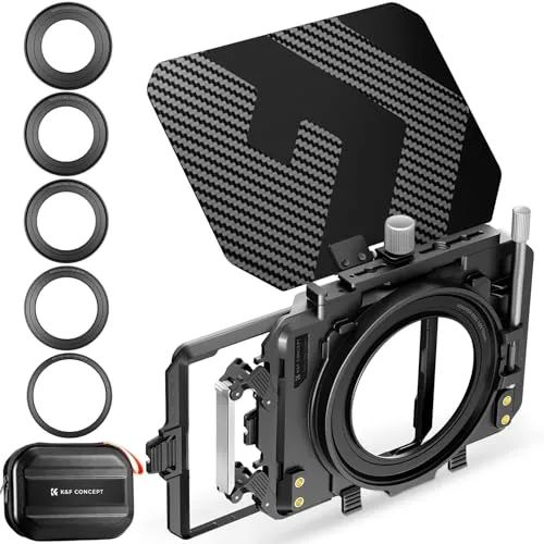K&F Concept Mini Matte Box carbonio con bandiera superiore