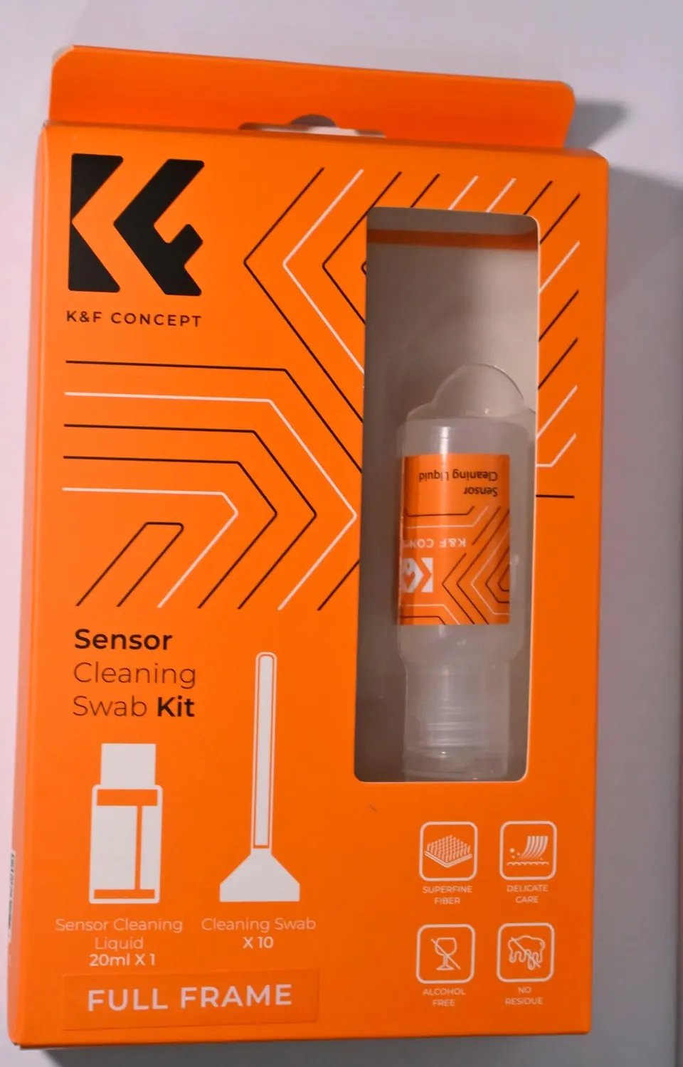 K&F Concept kit pulizia sensore full-frame 24mm 10 pezzi delicato