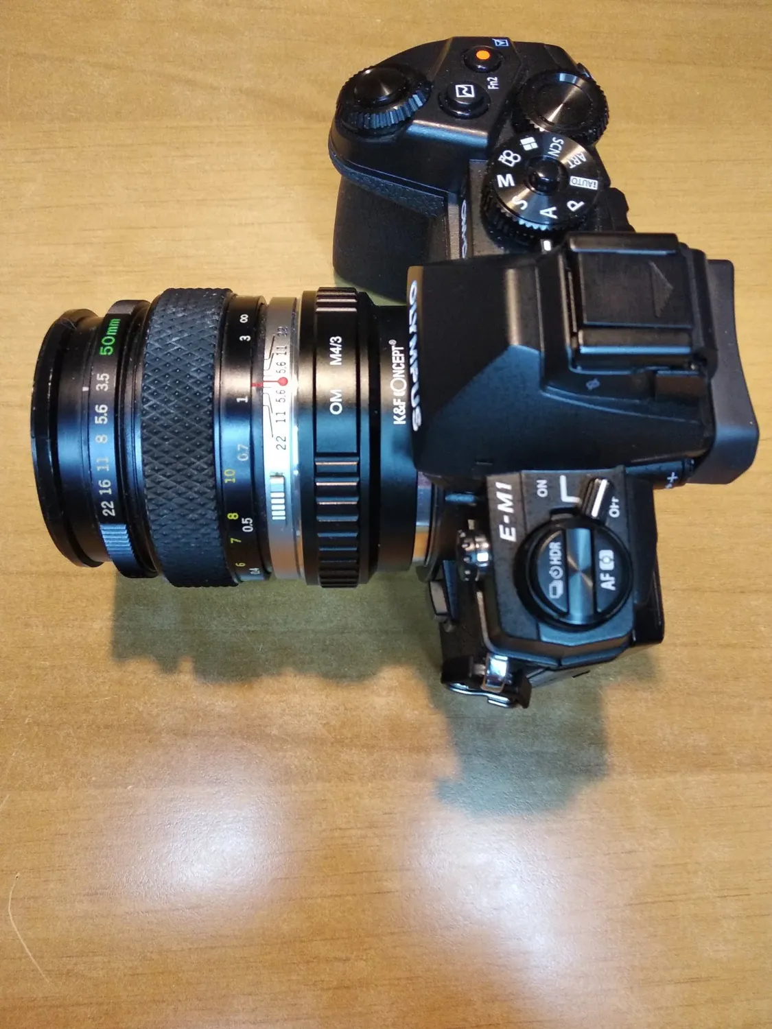 K&F Concept adattatore OM-Micro 4/3 manuale metallo