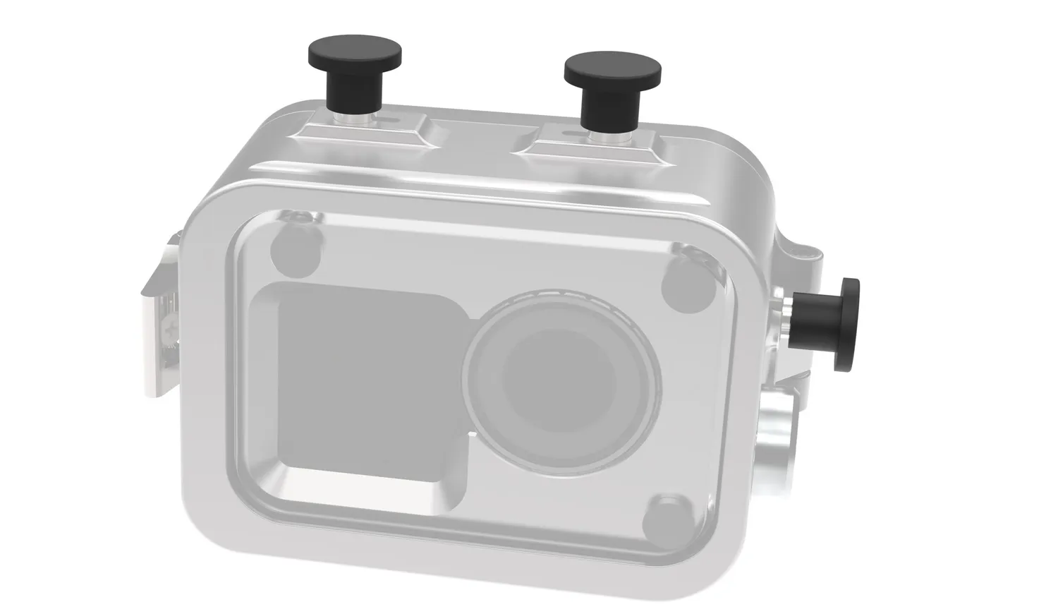 T-Housing cappucci pulsanti acciaio set 3 pezzi guanti