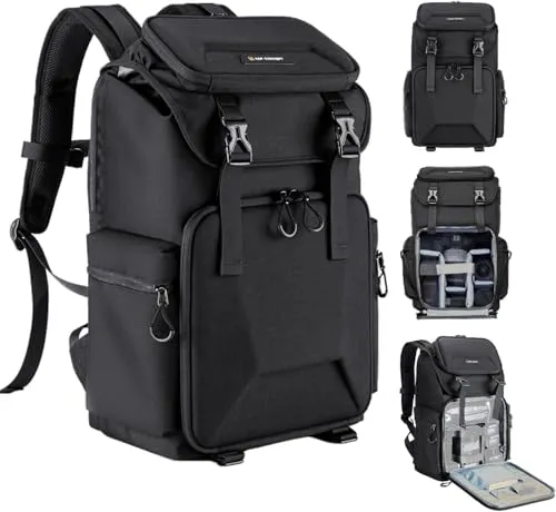 K&F Concept Zaino Fotocamera Nero 25L