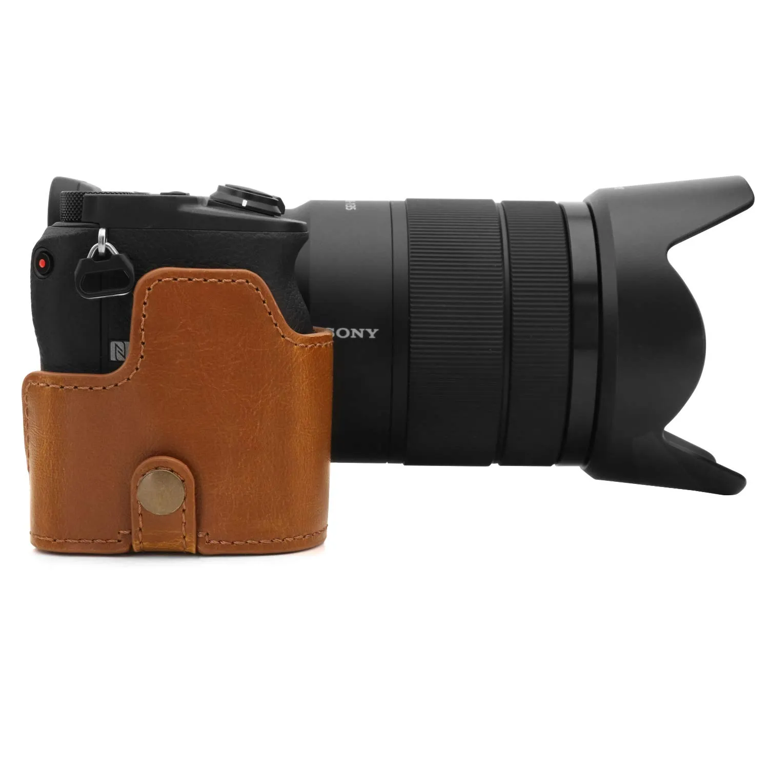 MegaGear MG1809 Ever Ready custodia A6600 pelle marrone chiaro