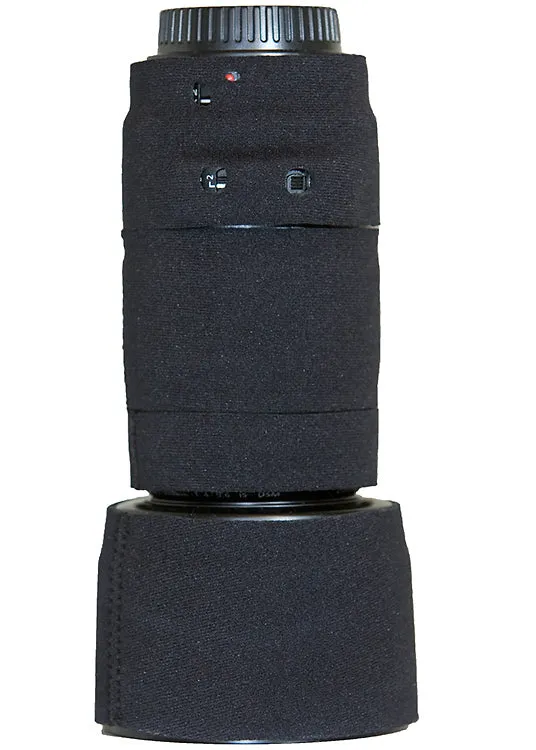 LensCoat Canon 70-300mm f/4-5.6 IS copertura nera neoprene