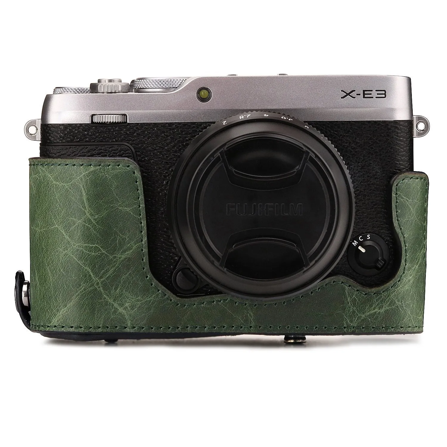 MegaGear Ever Ready custodia vera pelle Fujifilm X-E3 verde