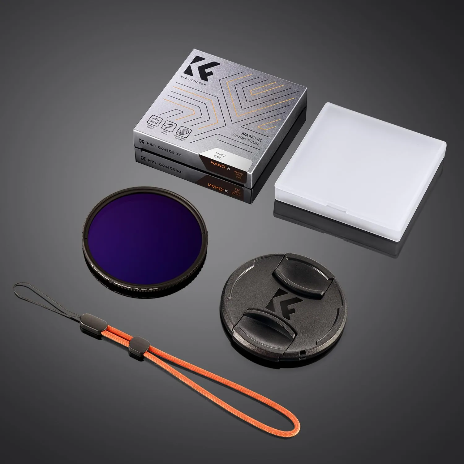 K&F Concept Nano-Klear 82mm filtro CPL polarizzatore