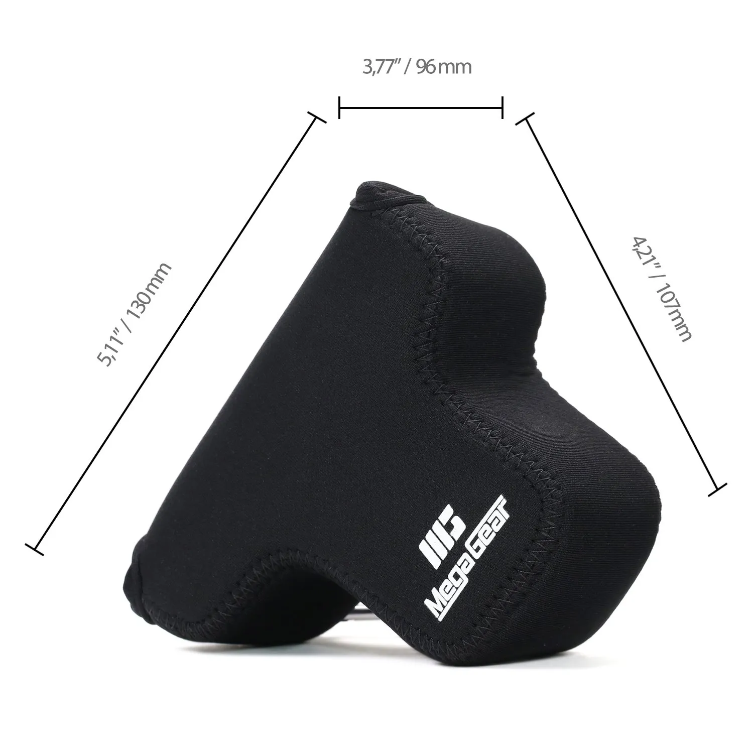 MegaGear MG672 Custodia Neoprene Canon M10 15-45mm Nera