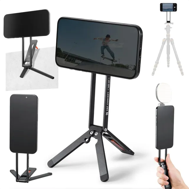 K&F Concept Mini Treppiede Magnetico Smartphone Nero MagSafe