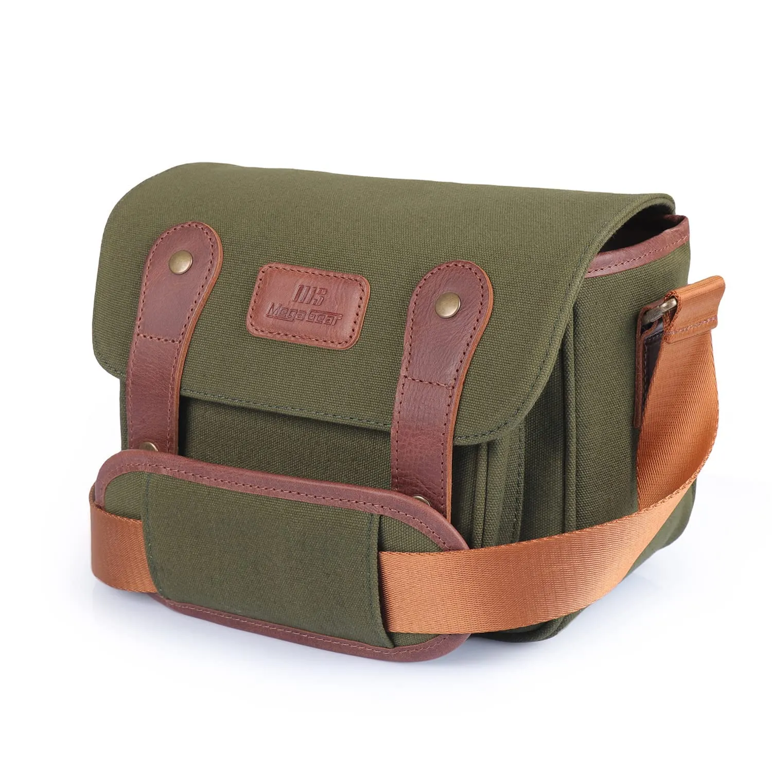 MegaGear Sequoia Borsa Tela Mirrorless Verde Kaki Resistente