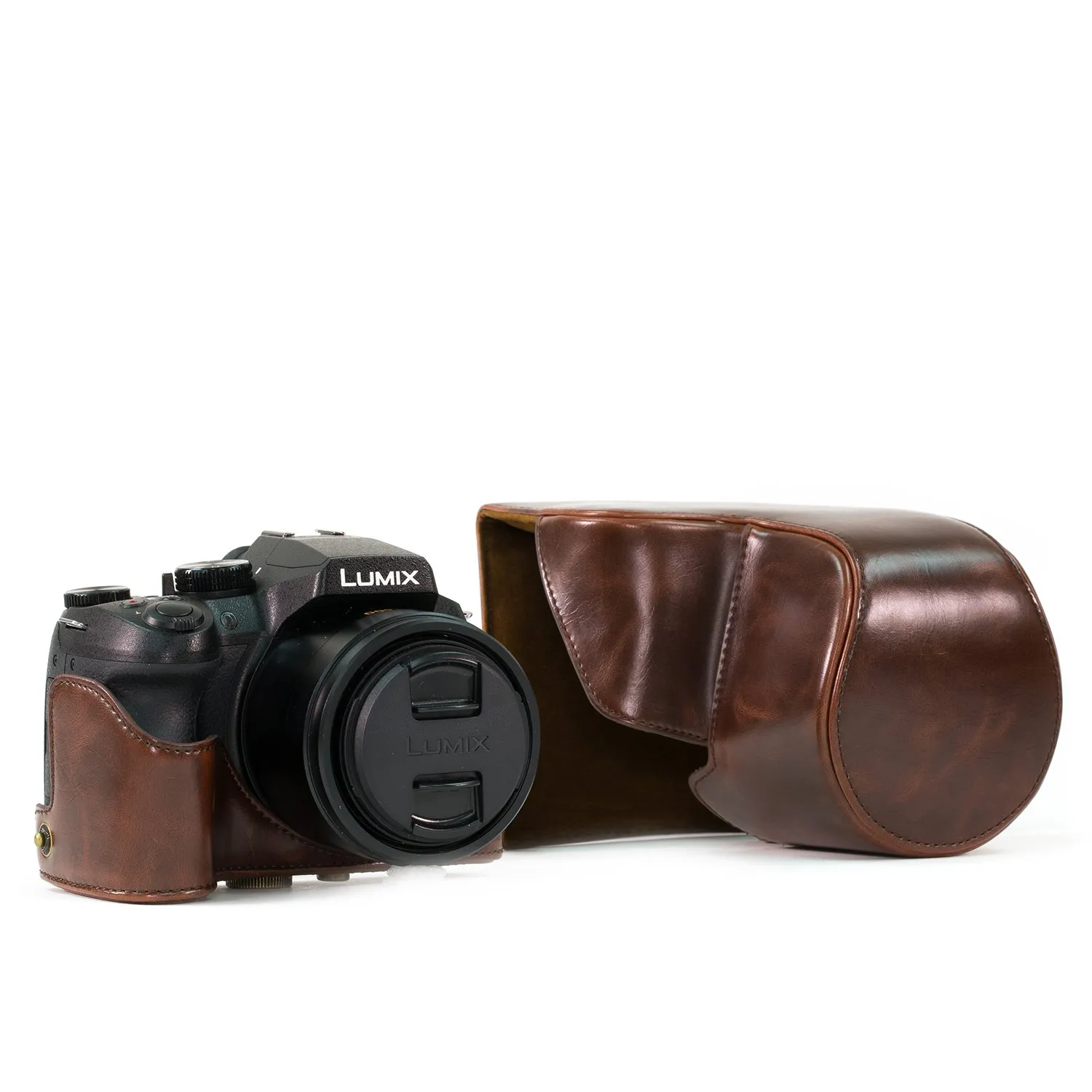 MegaGear Ever Ready custodia Panasonic FZ1000 ecopelle scatto rapido