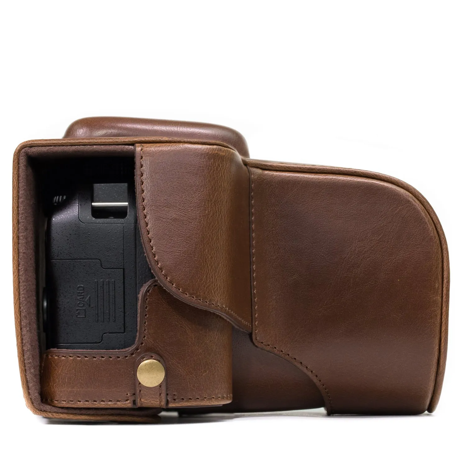 MegaGear MG857 Custodia Fotocamera Nikon D3400 Marrone Scuro