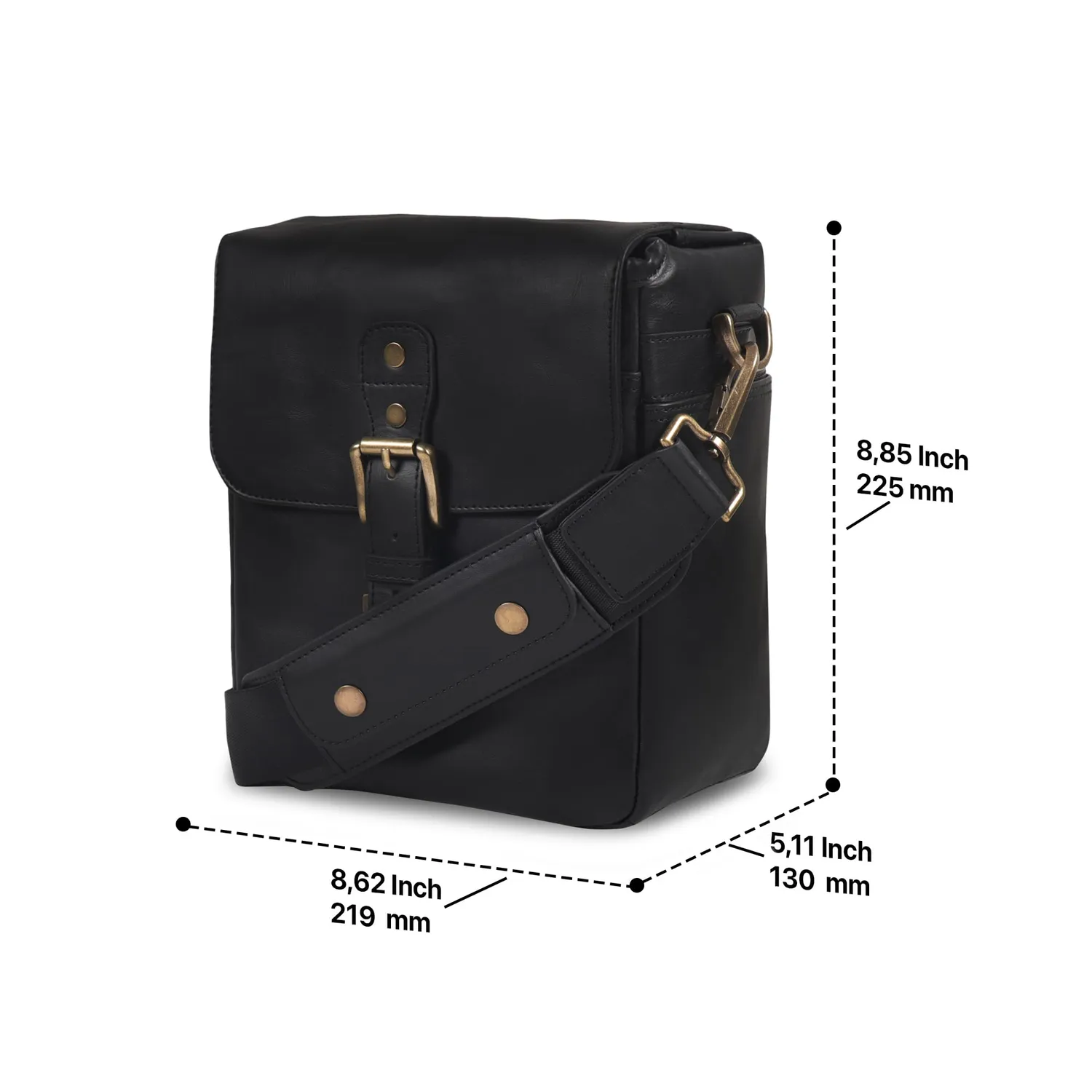 MegaGear MG1521 Borsa Fotocamera Pelle Nera Mirrorless