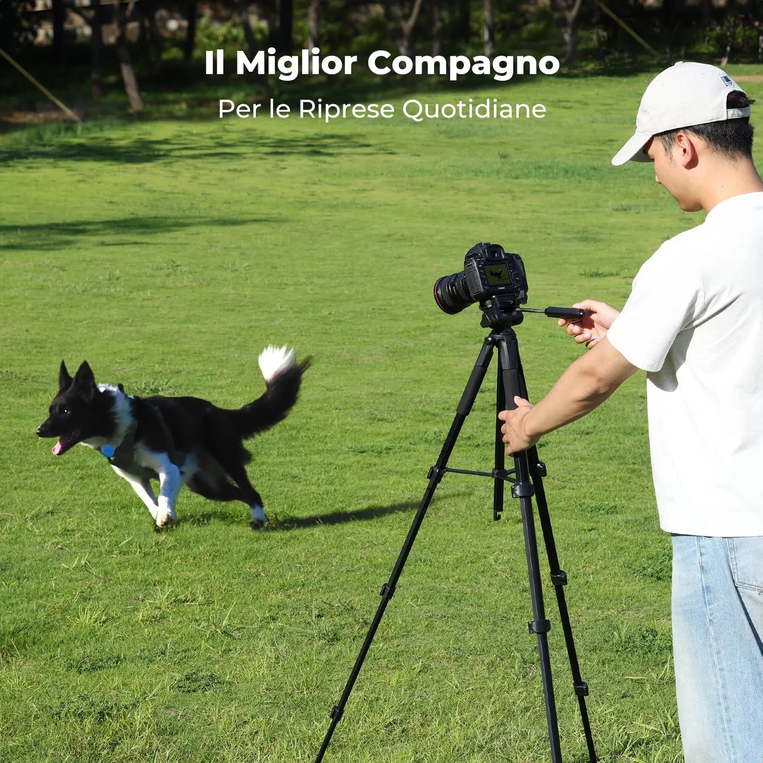 K&F Concept Treppiede Fotocamera 190 cm Nero 4 kg Alluminio