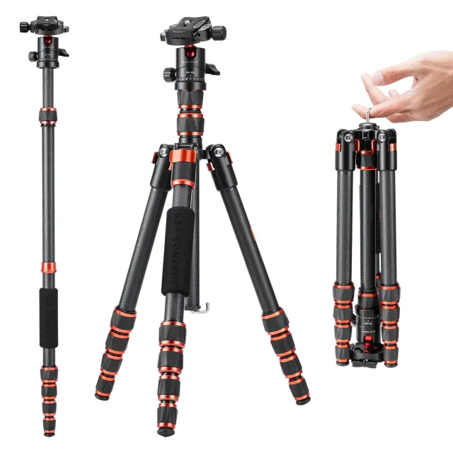 K&F Concept BA225 Treppiede Carbonio 153 cm 8 kg